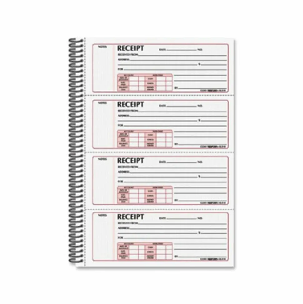 Rediform Money Receipt Book - 300 Sheet(s) - Wire Bound - 2 Part - Carbonless Copy - 7 5/8"x11" Sheet Size - 8L810