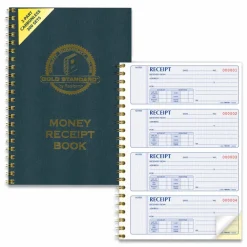 Rediform Money Receipt Book - 300 Sheet(s) - Wire Bound - 2 Part - Carbonless Copy - 7 5/8