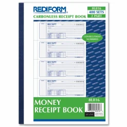 Rediform MRediform Money Receipt Collection Forms, 2-Part, Carbonless, 7