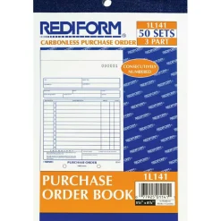 Rediform 3-Part Carbonless Purchase Order Book - 50 Sheet(s) - 3 Part - Carbonless Copy - 5.50