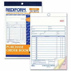 Rediform 3-Part Carbonless Purchase Order Book - 50 Sheet(s) - 3 Part - Carbonless Copy - 5.50