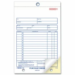 Rediform 2-part Carbonless Purchase Order Book - 50 Sheet(s) - 2 Part - Carbonless Copy - 5.50"x7.87" Sheet Size - 1L140