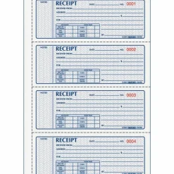 Rediform Receipt Money Collection Forms - 200 Sheet(s) - Book Bound - 2 Part - Carbonless Copy - 7