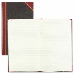 Rediform Texhide Cover Record Books With Margin, 8 3/4