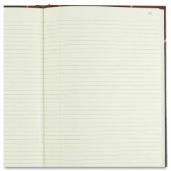 Rediform Texhide Cover Record Books with Margin - 300 Sheet(s) - Thread Sewn - 8.75"x14.25" Sheet Size - 57131