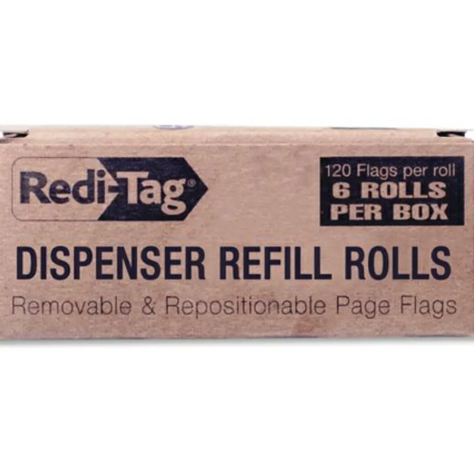 Redi-Tag - Flag refills - - 720 sheets (6 x 120) - red