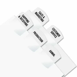 Redi-Tag Laser Index Tabs, 1 1/8" x 1 1/4", White, Pack Of 375