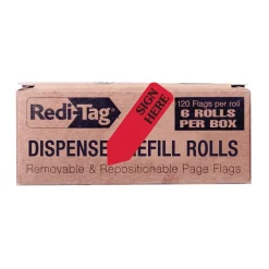 Redi-Tag Preprinted Signature Flags Refill,