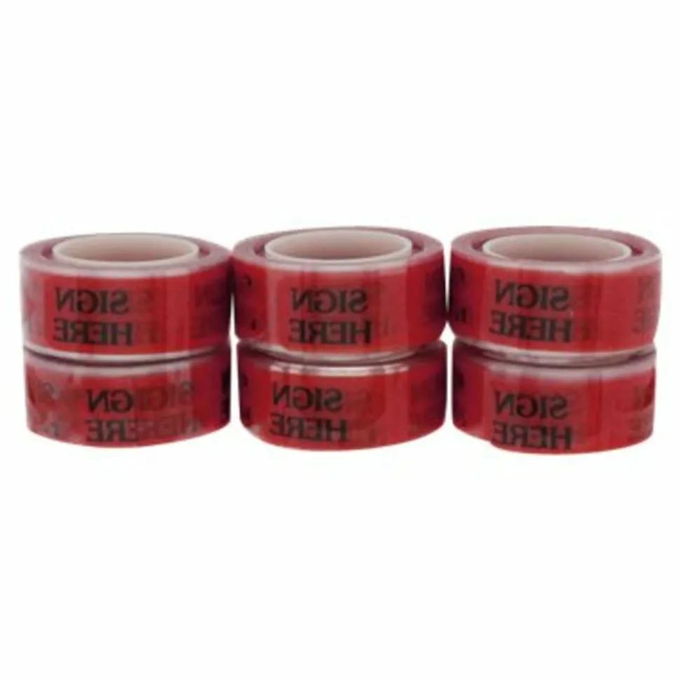 Redi-Tag Preprinted Signature Flags Refill, "SIGN HERE", Red, Removable, 120 Flags Per Roll, 6 Rolls