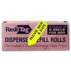 Redi-Tag Preprinted Signature Flags Refill,