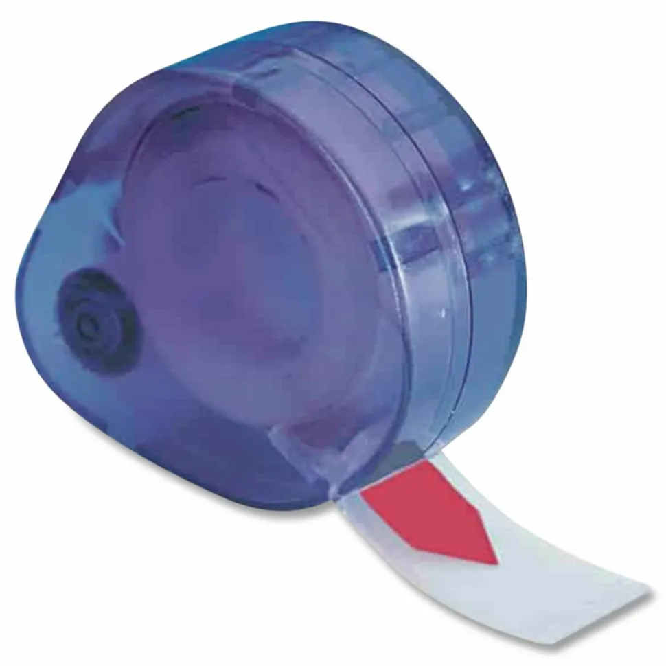 Redi-Tag Preprinted Signature Flags In Dispenser, SIGN HERE, Arrow, Red