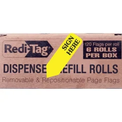 Redi-Tag Sign Here Arrow Flags Dispenser Refills, 1.88