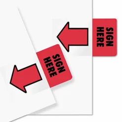 Redi-Tag Sign Here Red Arrow Page Flags - 50 - 1