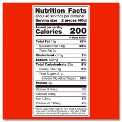 Reese's Peanut Butter Cups Bar, Full Size, 1.5 oz Bar, 2 Cups/Bar, 36 Bars/Box