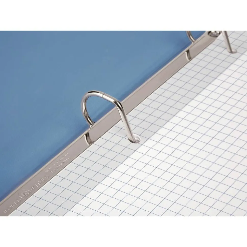 Reinforced Filler Paper, 8" x 10-1/2", Quadrille Ruled, White, Pack Of 100 Sheets