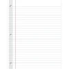 Reinforced Filler Paper, 8" x 10-1/2", College Ruled, White, Pack Of 100 Sheets
