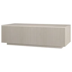 Reyes 48" Wide Rectangular Coffee Table in Alder White