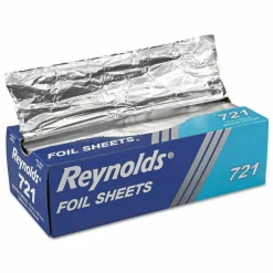 Reynolds Wrap Pop-Up Interfolded Aluminum Foil Sheets, 10.75 x 12, 500/Box