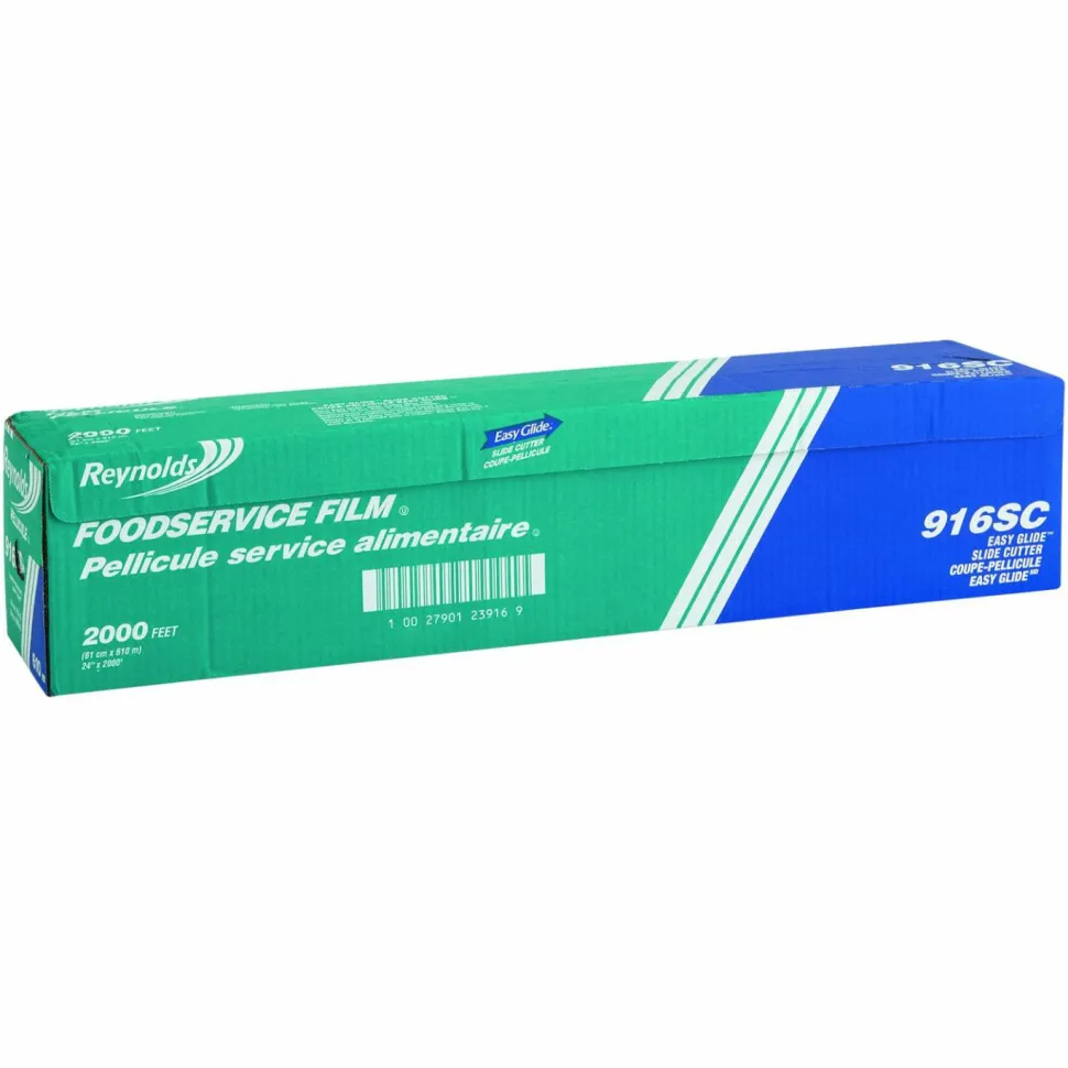 Reynolds Wrap PVC Film Roll with Cutter Box, 24" x 2,000 ft
