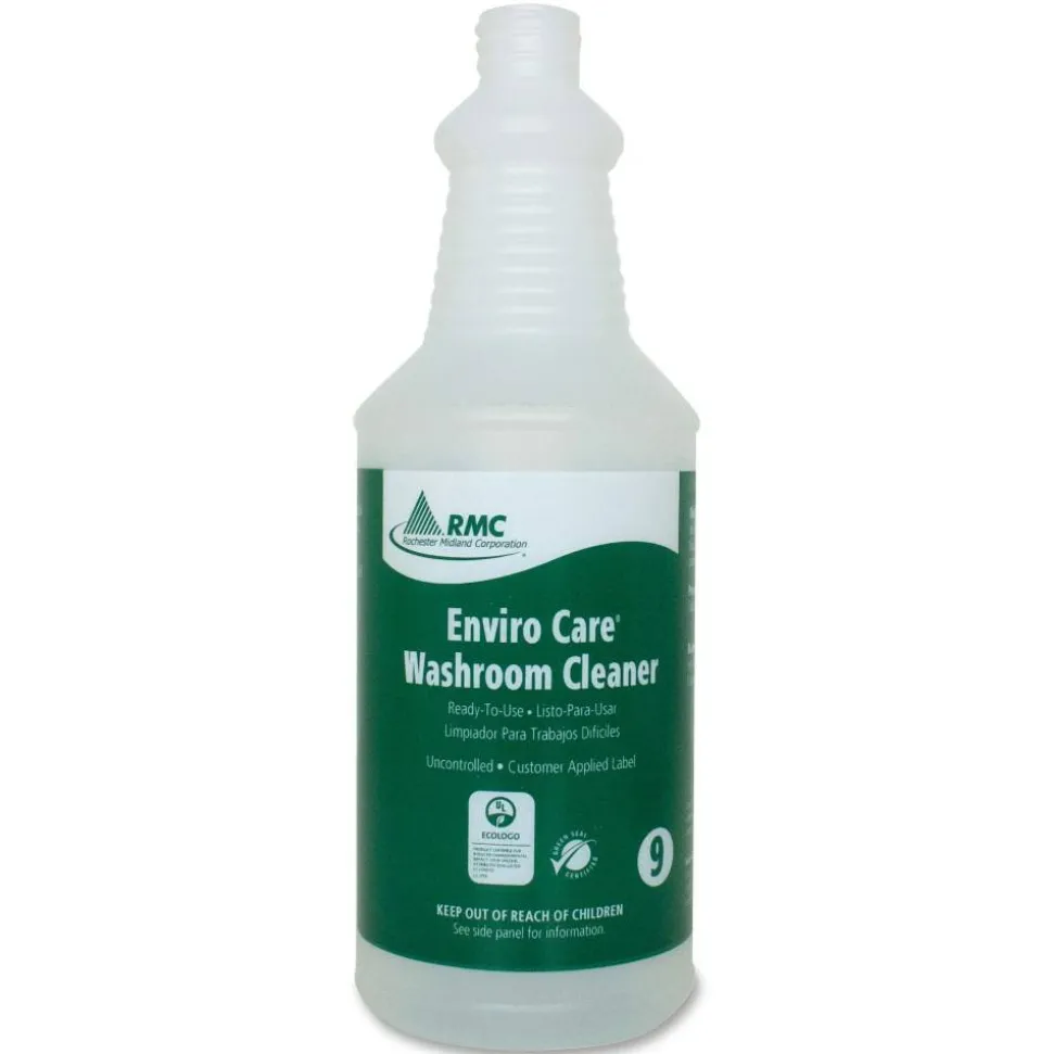 RMC Washroom Cleaner Spray Bottle - Suitable For Cleaning - White - 1 Each