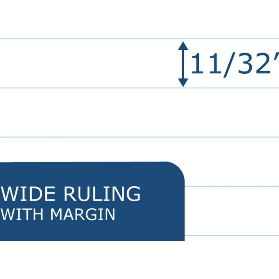 Roaring Spring Blue Book Wide-Ruled Examination Books, 7" x 8 1/2", Pack Of 50
