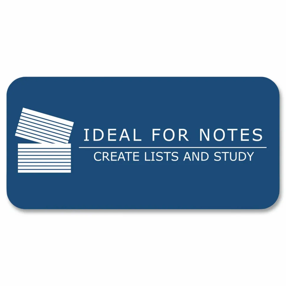 Roaring Spring Environotes Wirebound Recycled Index Cards, Narrow Rule, 3 x 5, White, 50 Cards, 24/Carton