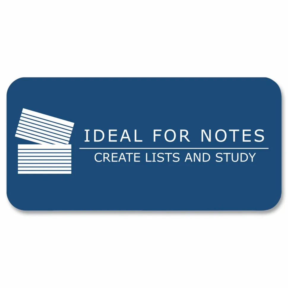 Roaring Spring Environotes Recycled Index Cards, Narrow Ruled, 4 x 6, White, 100 Cards, 36/Carton