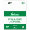Roaring Spring Filler Paper, 3-Hole, 8.5 x 11, College Rule, 170 Sheets/Pack, 12 Packs/Carton
