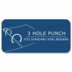 Roaring Spring Filler Paper, 3-Hole, 8.5 x 11, College Rule, 170 Sheets/Pack, 12 Packs/Carton