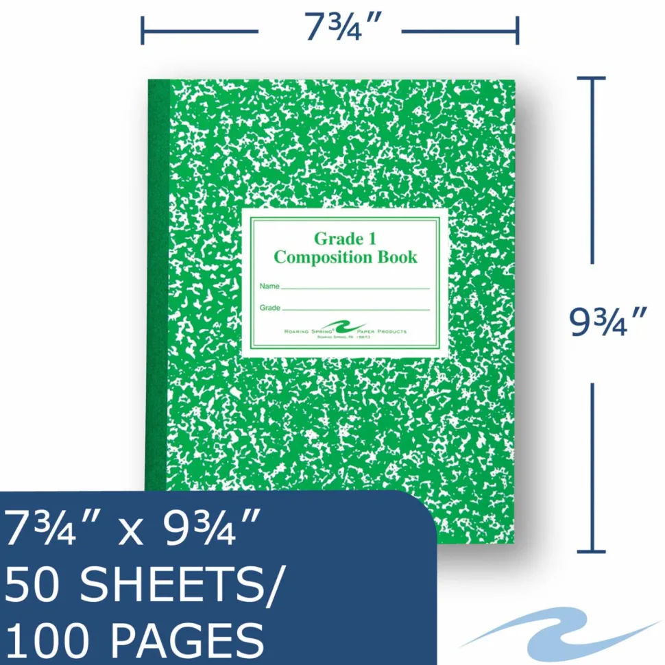 Roaring Spring Grade School Writing Composition Book, Grade 1