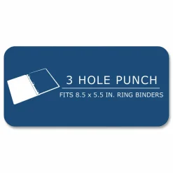 Roaring Spring Graph Filler Paper, 3-Hole, Quadrille: 5 sq in, (100) 8.5 x 5.5 Sheets, 48/Carton