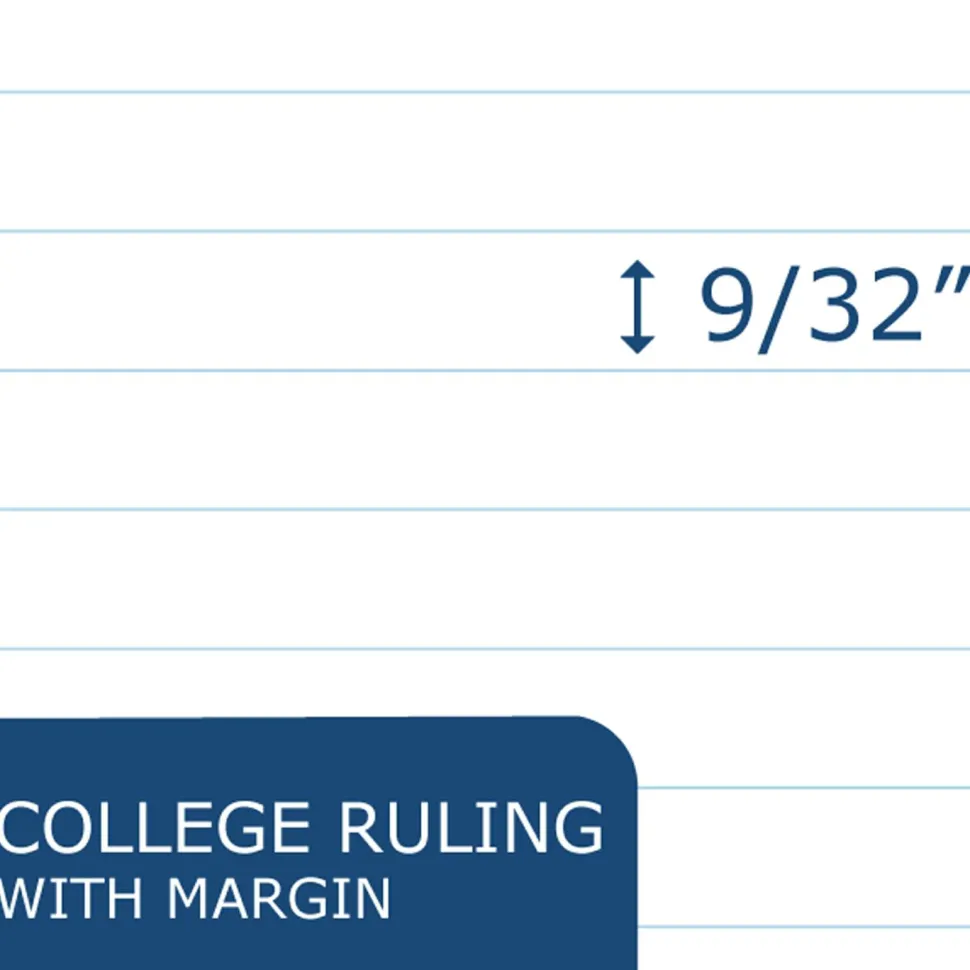 Roaring Spring Loose Leaf Paper, 8 x 10.5, 3-Hole Punched, College Rule, White, 150 Sheets/Pack, 24 Packs/Carton