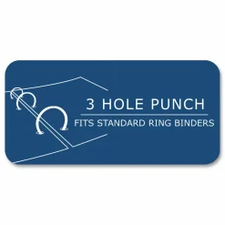Roaring Spring Loose Leaf Paper, 8 x 10.5, 3-Hole Punched, College Rule, White, 150 Sheets/Pack, 24 Packs/Carton