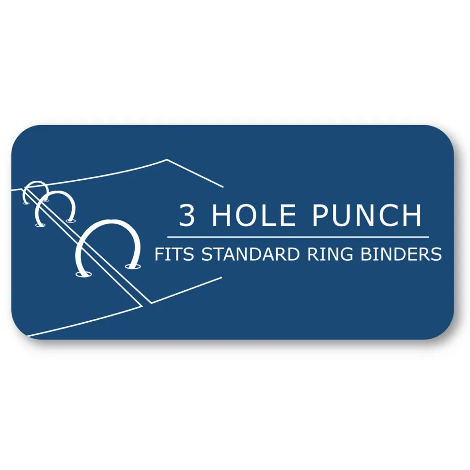 Roaring Spring Loose Leaf Paper, 8 x 10.5, 3-Hole Punched, College Rule, White, 150 Sheets/Pack, 24 Packs/Carton