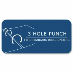 Roaring Spring Loose Leaf Paper, 8.5 x 11, 3-Hole Punched, College Rule, White, 100 Sheets/Pack, 48 Packs/Carton
