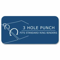 Roaring Spring Loose Leaf Paper, 8 x 10.5, 3-Hole Punched, Wide Rule, White, 100 Sheets/Pack, 48 Packs/Carton