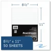 Roaring Spring Boardroom Gum Pad, Wide/Legal Rule, (50) White 8.5 x 11 Sheets, 72/Carton