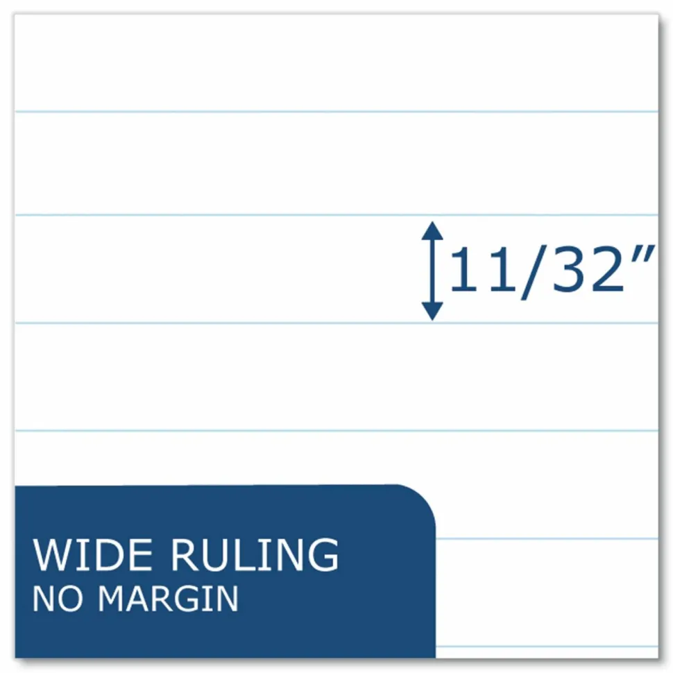 Roaring Spring Boardroom Gum Pad, Wide/Legal Rule, (50) White 8.5 x 11 Sheets, 72/Carton