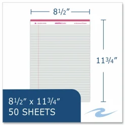 Roaring Spring EnviroShades Legal Notepads, Wide/Legal Rule, (50) Assorted Color 8.5 x 11 Sheets, 36/Carton