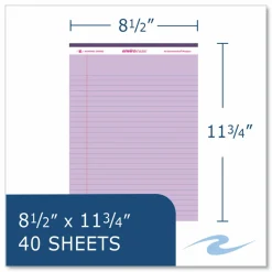 Roaring Spring EnviroShades Legal Notepads, Wide/Legal Rule, (40) Assorted Color 8.5 x 11 Sheets, 54/Carton