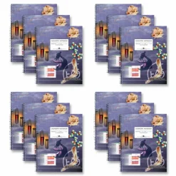 Roaring Spring Lab and Science Two-Part Carbonless Notebook, Quadrille Rule (4 sq/in), Multicolor Cover, (50) 11 x 8.5 Sheets, 12/Carton