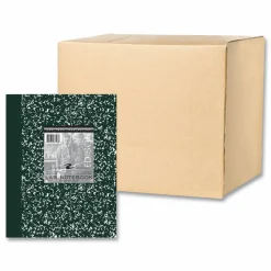Roaring Spring Lab and Science Marble Notebook, Quadrille Rule (5 sq/in), Green Marble Cover, (60) 10.13 x 7.88 Sheets, 24/Carton