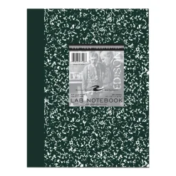 Roaring Spring Lab and Science Marble Notebook, Quadrille Rule (5 sq/in), Green Marble Cover, (60) 10.13 x 7.88 Sheets, 24/Carton