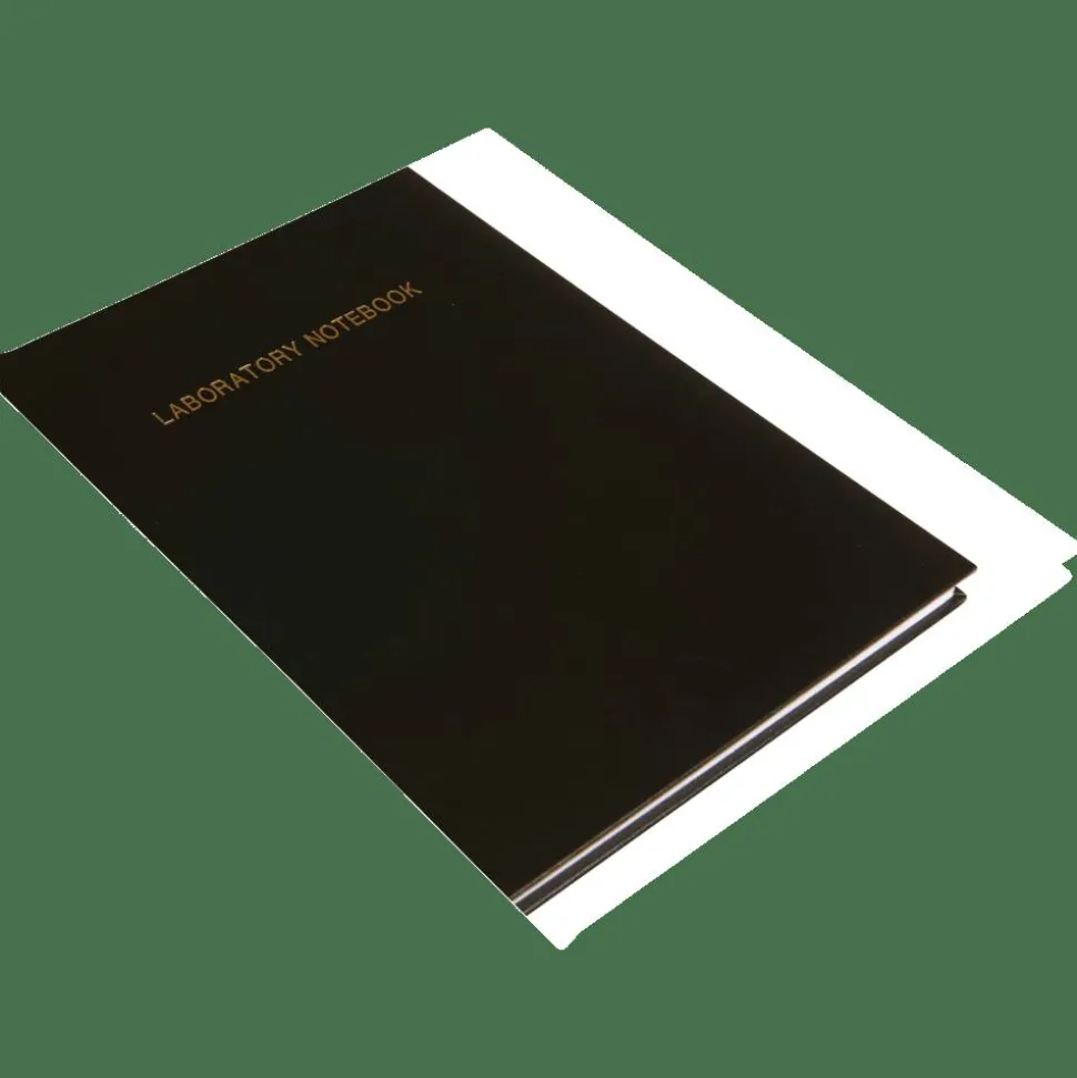 Roaring Spring Lab Research Notebook, 11 1/4" x 9 1/8", 4 x 4 Graph Print, 144 Pages (72 Sheets) , Black