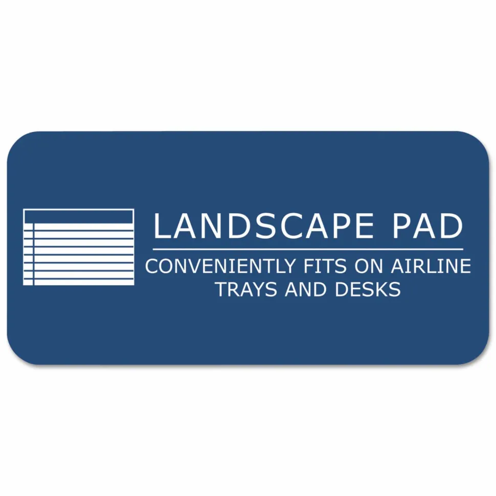 Roaring Spring Wide College Ruled Landscape Legal Pad, 11"x9.5" 40 Sheets, Canary - 40 Sheets - 80 Pages - 74501