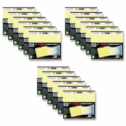 Roaring Spring WIDE Landscape Format Writing Pad, Medium/College Rule, (40) Canary Yellow 11 x 8.5 Sheets, 18/Carton