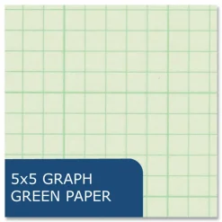Roaring Spring Wirebound Engineering Notebook, 20 lb Bond Paper Stock, Green Cover, (80) 11 x 8.5 Sheets, 24/Carton