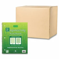 Roaring Spring Wirebound Engineering Notebook, 20 lb Bond Paper Stock, Green Cover, (80) 11 x 8.5 Sheets, 24/Carton