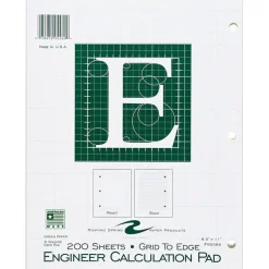 Roaring Spring 5x5 Grid Engineering Pad