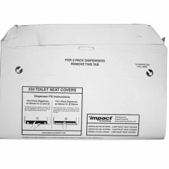 Rochester Midland Half-Fold Toilet Seat Covers, 100% Recycled, Case Of 1,000 Covers
